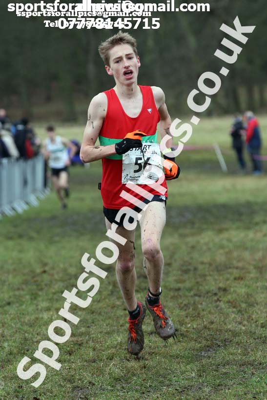 Mens under-17s, 2018 Northern Cross Country Champs., Harewood House, Leeds. Photo: David T. Hewitson/Sports for All Pics